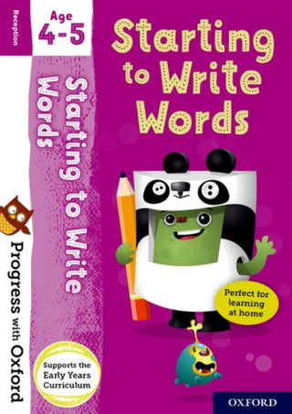 Cover image for 9780192780706 - Progress with Oxford: Starting to Write Words