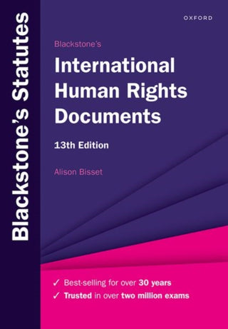 Cover image for 9780192858535 - Blackstone's International Human Rights Documents