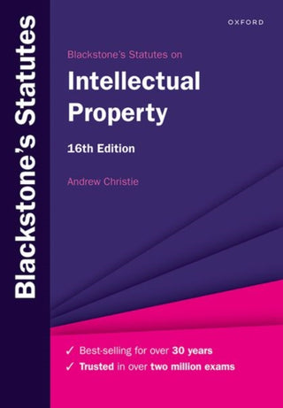 Cover image for 9780192858542 - Blackstone's Statutes on Intellectual Property