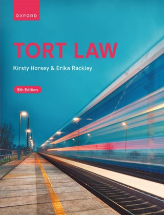 Cover image for 9780192874481 - Tort Law