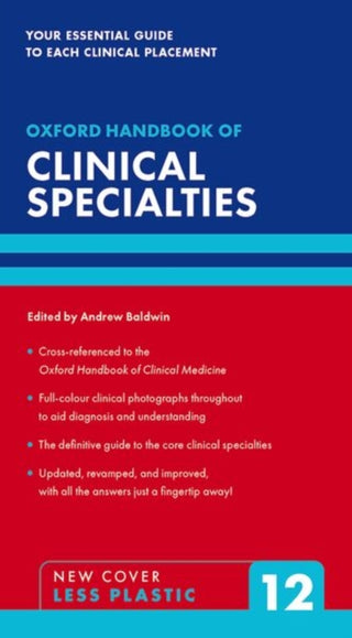 Cover image for 9780192888501 - Oxford Handbook of Clinical Specialties