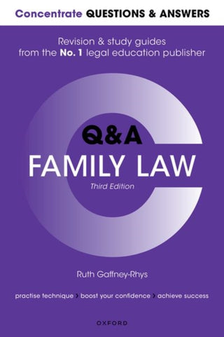 Cover image for 9780192897220 - Concentrate Questions and Answers Family Law