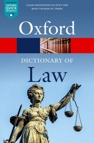 Cover image for 9780192897497 - A Dictionary of Law