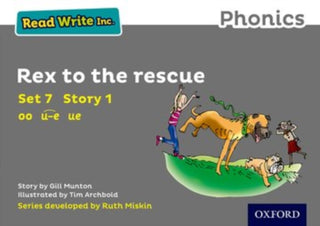 Cover image for 9780198372264 - Read Write Inc. Phonics: Rex to the Rescue (Grey Set 7 Storybook 1)