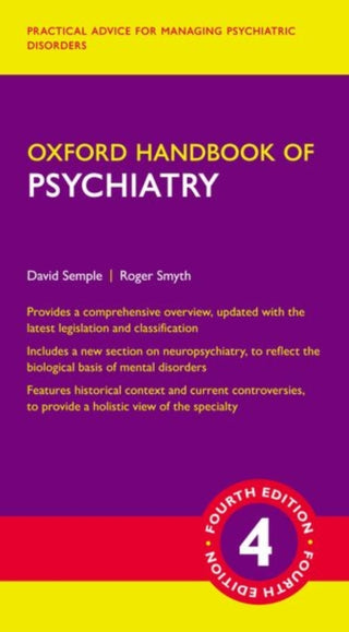 Cover image for 9780198795551 - Oxford Handbook of Psychiatry
