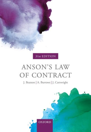 Cover image for 9780198829973 - Anson's Law of Contract