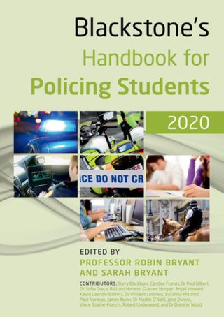 Cover image for 9780198848646 - Blackstone's Handbook for Policing Students 2020