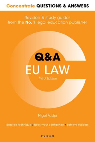 Cover image for 9780198853190 - Concentrate Questions and Answers EU Law