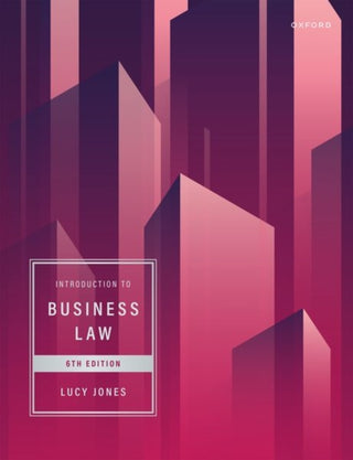 Cover image for 9780198868736 - Introduction to Business Law