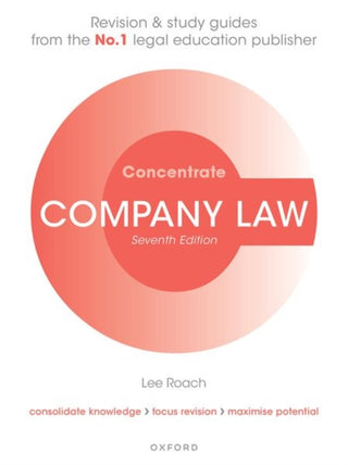 Cover image for 9780198881407 - Company Law Concentrate