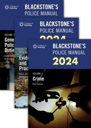 Cover image for 9780198890669 - Blackstone's Police Manuals Three Volume Set 2024
