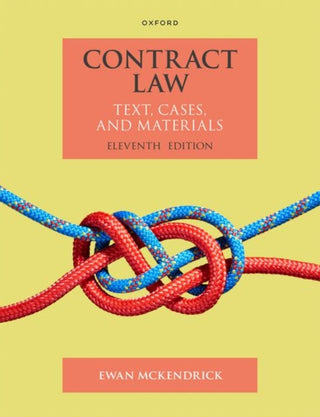 Cover image for 9780198898047 - Contract Law