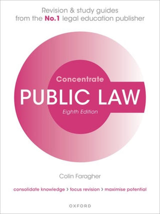 Cover image for 9780198904533 - Public Law Concentrate
