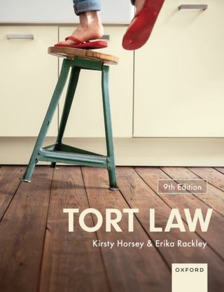 Cover image for 9780198925231 - Tort Law