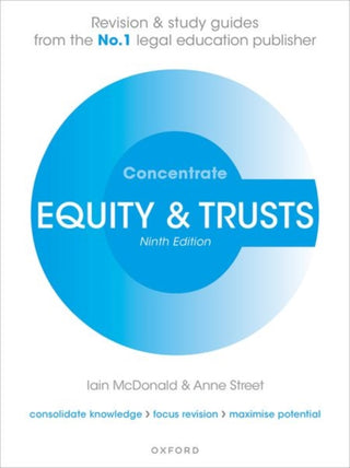 Cover image for 9780198949886 - Equity and Trusts Concentrate