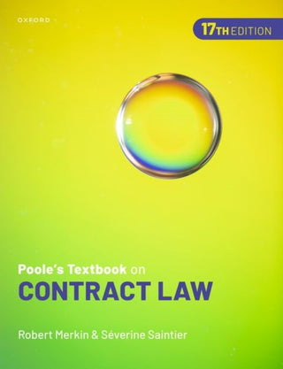 Cover image for 9780198954866 - Poole's Textbook on Contract Law