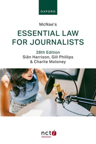 Cover image for 9780198985839 - McNae's Essential Law for Journalists