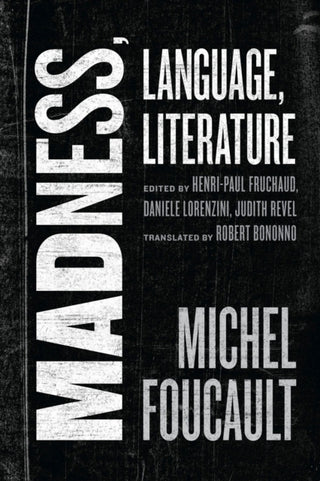 Cover image for 9780226774831 - Madness, Language, Literature
