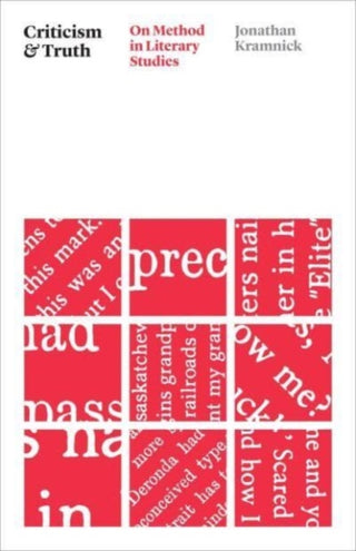 Cover image for 9780226830537 - Criticism and Truth – On Method in Literary Studies