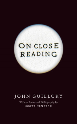 Supplemental image for 9780226837437 - On Close Reading