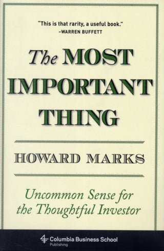 Cover image for 9780231153683 - The Most Important Thing