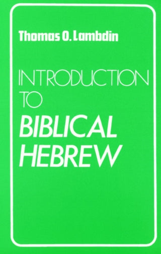 Cover image for 9780232513691 - Introduction to Biblical Hebrew