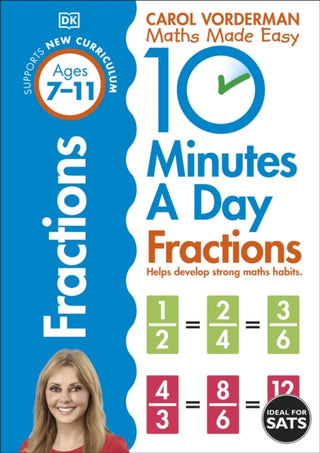 Cover image for 9780241182321 - 10 Minutes A Day Fractions, Ages 7-11 (Key Stage 2)