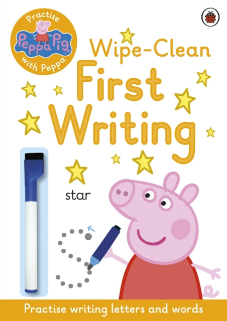 Cover image for 9780241254028 - Peppa Pig: Practise with Peppa: Wipe-Clean First Writing