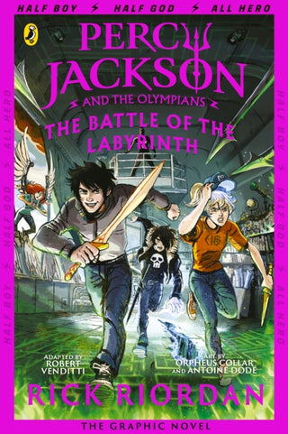 Cover image for 9780241336786 - The Battle of the Labyrinth: The Graphic Novel (Percy Jackson Book 4)