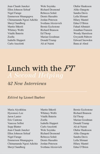 Cover image for 9780241400685 - Lunch with the FT