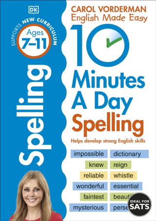 Cover image for 9780241466797 - 10 Minutes A Day Spelling, Ages 7-11 (Key Stage 2)