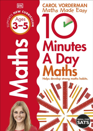 Cover image for 9780241466841 - 10 Minutes A Day Maths, Ages 3-5 (Preschool)