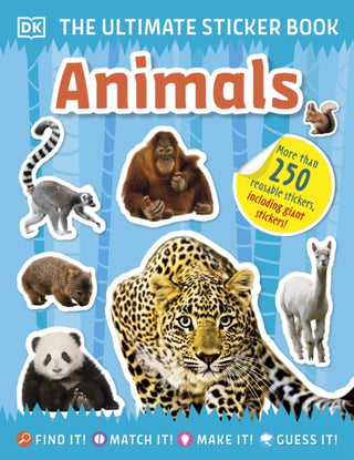 Cover image for 9780241467039 - Ultimate Sticker Book Animals