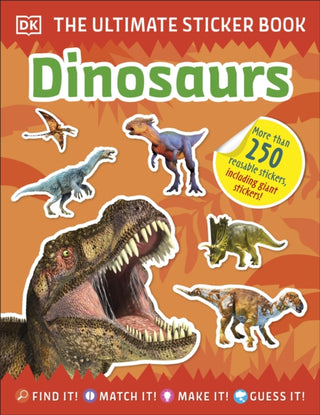 Cover image for 9780241467053 - Ultimate Sticker Book Dinosaurs