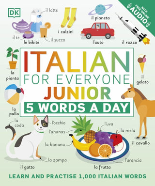 Cover image for 9780241491409 - Italian for Everyone Junior 5 Words a Day