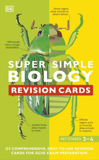 Supplemental image for 9780241515372 - Super Simple Biology Revision Cards Key Stages 3 and 4