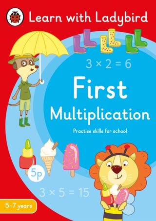 Cover image for 9780241515426 - First Multiplication: A Learn with Ladybird Activity Book 5-7 years