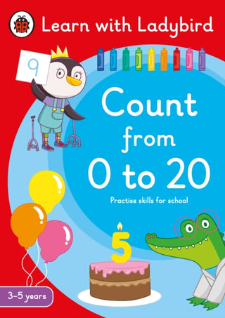Cover image for 9780241515556 - Count from 0 to 20: A Learn with Ladybird Activity Book 3-5 years
