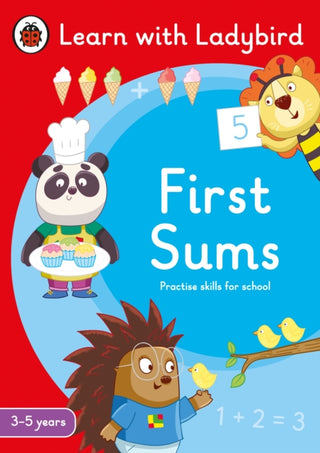 Cover image for 9780241515570 - First Sums: A Learn with Ladybird Activity Book 3-5 years