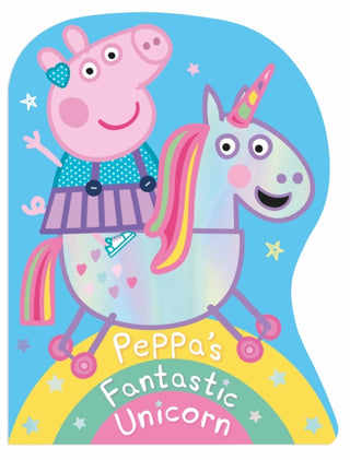 Cover image for 9780241519257 - Peppa Pig: Peppa's Fantastic Unicorn Shaped Board Book