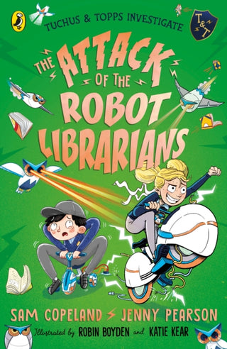 Cover image for 9780241527054 - The Attack of the Robot Librarians