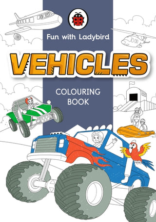 Cover image for 9780241535042 - Fun With Ladybird: Colouring Book: Vehicles