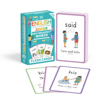 Cover image for 9780241536230 - English for Everyone Junior High-Frequency Words Flash Cards