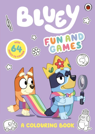 Cover image for 9780241536551 - Bluey: Fun and Games: A Colouring Book