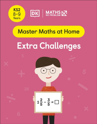 Cover image for 9780241539385 - Maths — No Problem! Extra Challenges, Ages 8-9 (Key Stage 2)