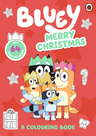 Cover image for 9780241574218 - Bluey: Merry Christmas: A Colouring Book