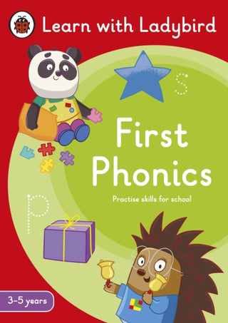 Cover image for 9780241575574 - First Phonics: A Learn with Ladybird Activity Book (3-5 years)