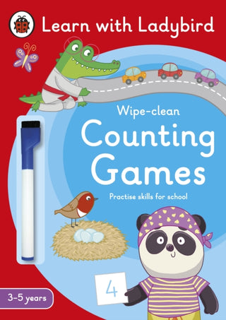 Cover image for 9780241575581 - Counting Games: A Learn with Ladybird Wipe-clean Activity Book (3-5 years)