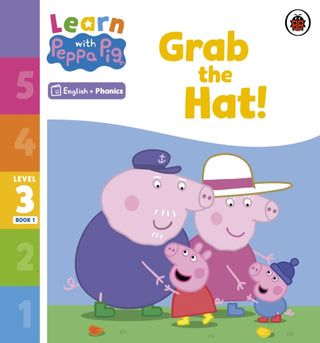 Cover image for 9780241576229 - Learn with Peppa Phonics Level 3 Book 1 – Grab the Hat! (Phonics Reader)