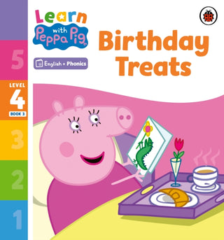 Cover image for 9780241576441 - Learn with Peppa Phonics Level 4 Book 3 – Birthday Treats (Phonics Reader)